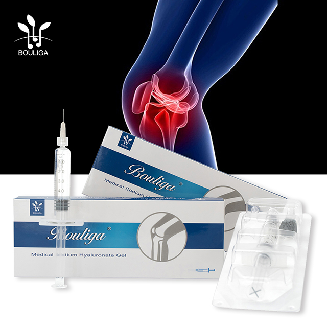 Relleno de ácido hialurónico no reticulado de belleza, inyección de articulación de rodilla de 3 ml para osteoartritis de rodilla
